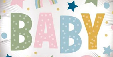 Baby Reveal & Shower Foil Balloons