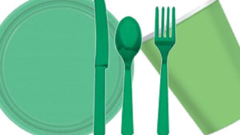 Green Party Tableware
