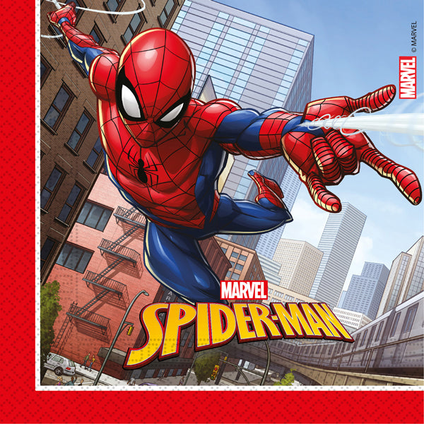 Spider-Man Crime Fighter Paper Napkins 20pk
