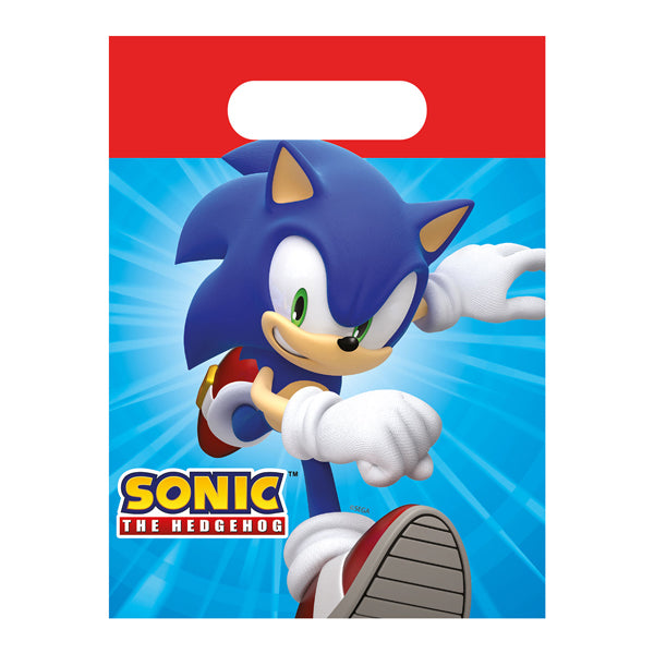 Sonic The Hedgehog Paper Party Bags 4pk