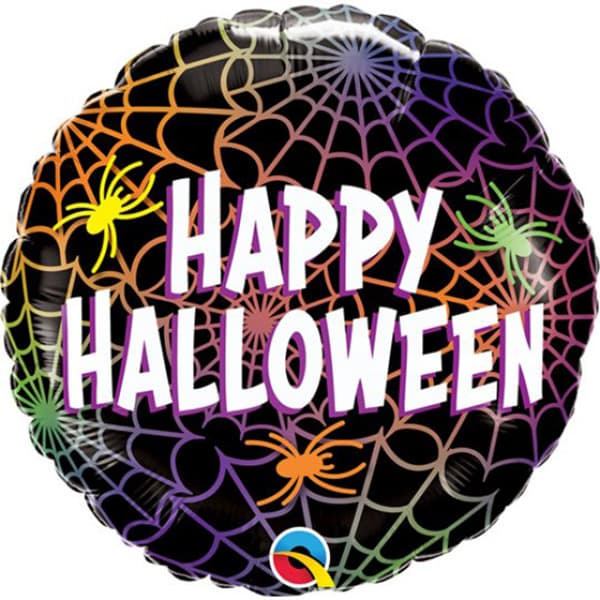 18" Halloween Spiders & Webs Foil Balloon
