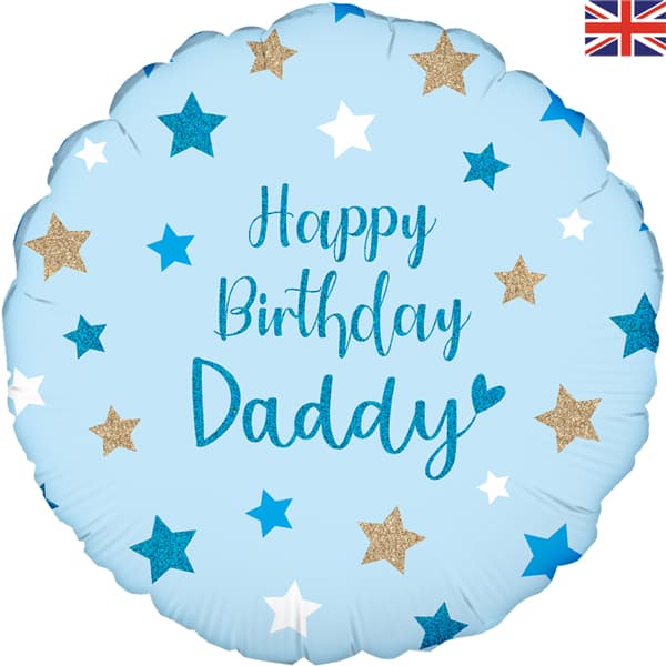 18" Happy Birthday Daddy Foil Balloon