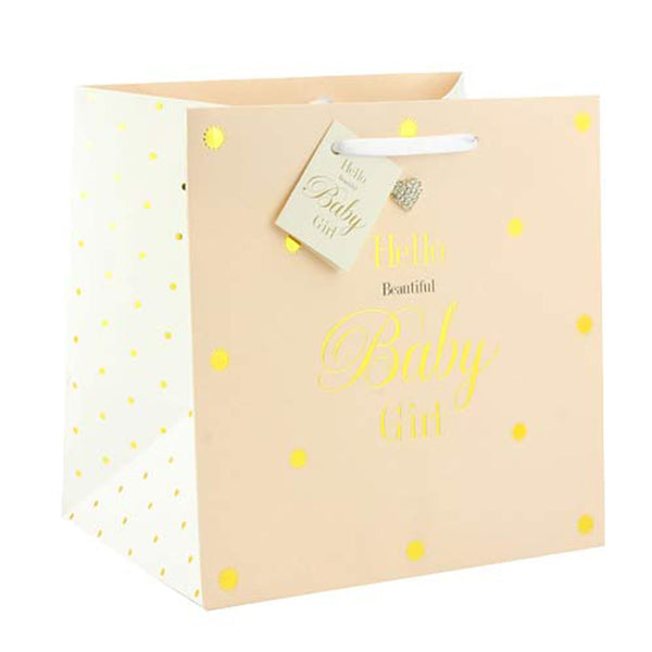Hello Beautiful Baby Girl Small Gift Bag