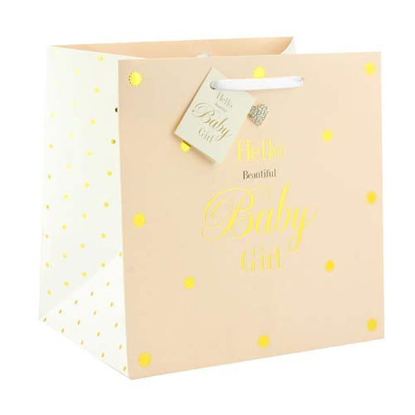 Hello Beautiful Baby Girl Medium Gift Bag