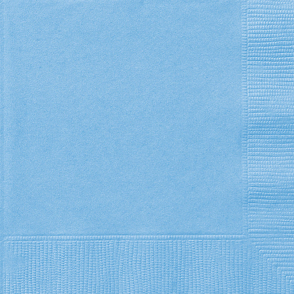 Powder Blue Paper Napkins 20pk