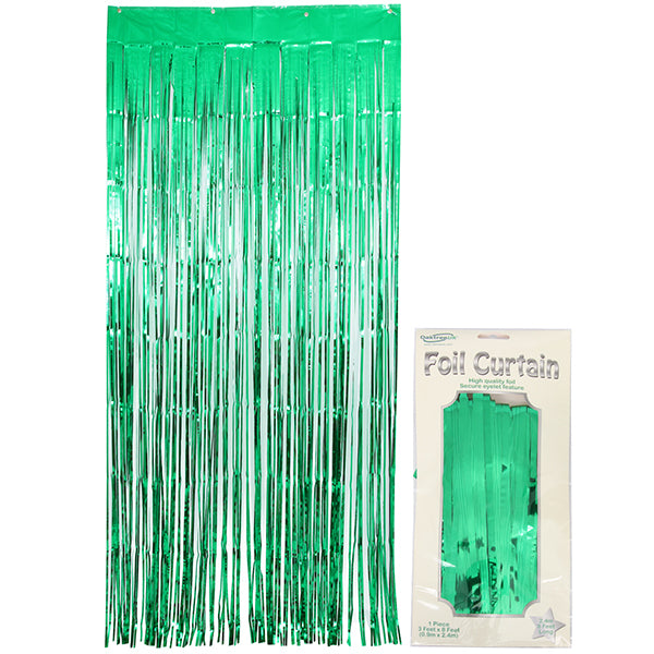 Metallic Green Door Curtain