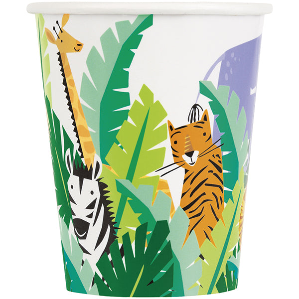 Safari Animals Paper Cups 8pk