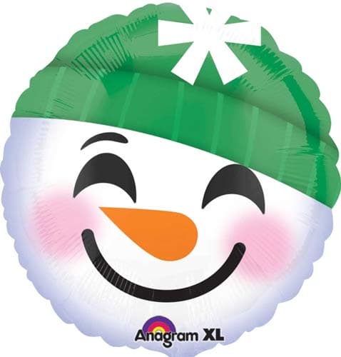 18" Snowman Emotion Foil Balloon
