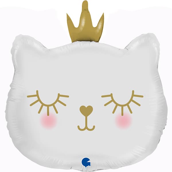 White Princess Cat Balloon