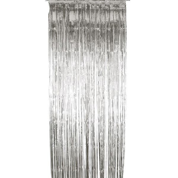 Silver Shimmer Curtain Decoration