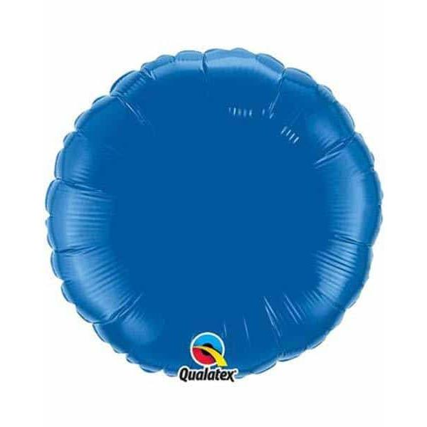 18" Dark Blue Round Foil Balloon