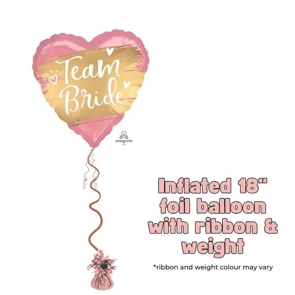 18" Team Bride Foil Balloon