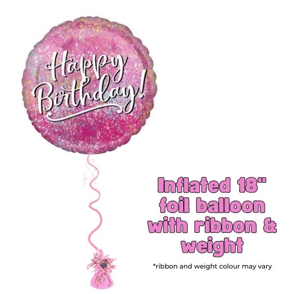 18" Pink Fabulous Happy Birthday Foil Balloon