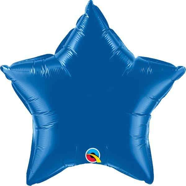 20" Dark Blue Star Foil Balloon