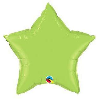 20" Lime Green Star Foil Balloon