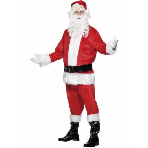 6 Piece Red and White Santa Christmas Costumes