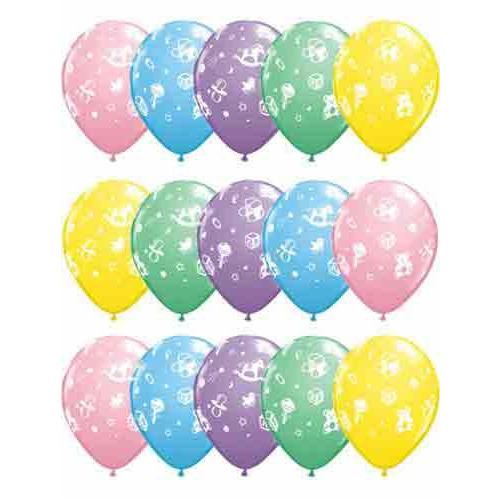 Baby Nursery Assorted Latex Balloons x25