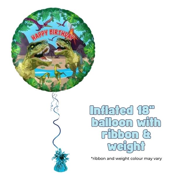 18" Jurassic Dinosaur Birthday Foil Balloon