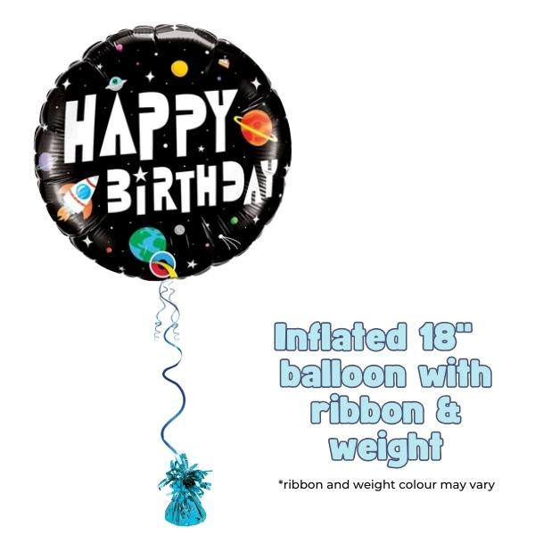 18" Birthday Astronaut Foil Balloon