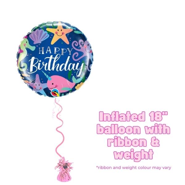 18" Under The Sea Birthday Fun Foil Balloon