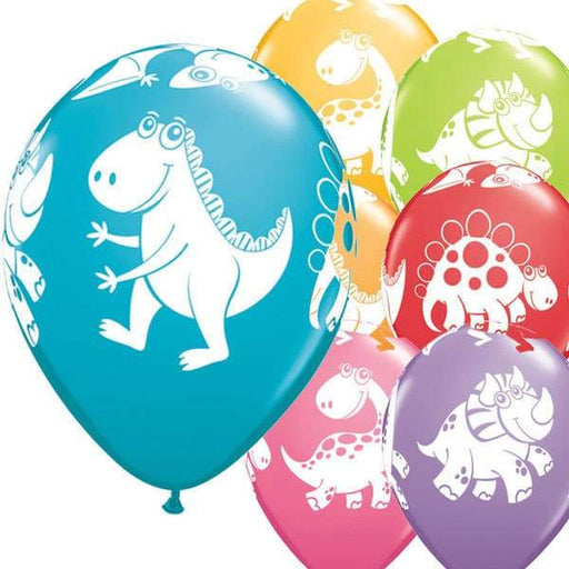 Cute And Cuddly Dinosaurs Latex Balloons 6ct
