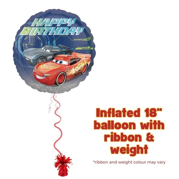 18" Cars 3 Happy Birthday Foil Balloons