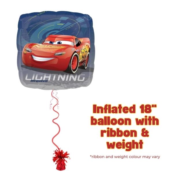 18" Cars 3 Lighning McQueens Foil Balloons