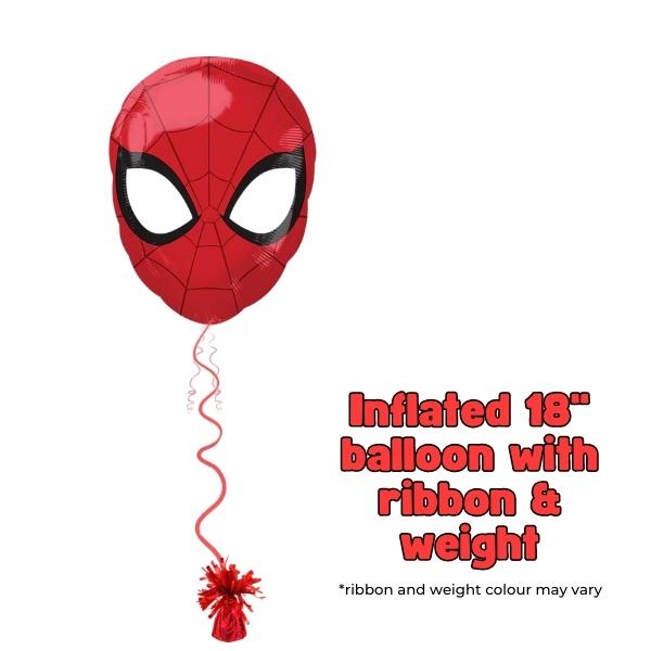 18" Spiderman Head Foil Balloon