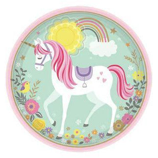 Magical Unicorn 23cm Paper Plates
