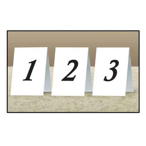 Place Cards 1 to 12