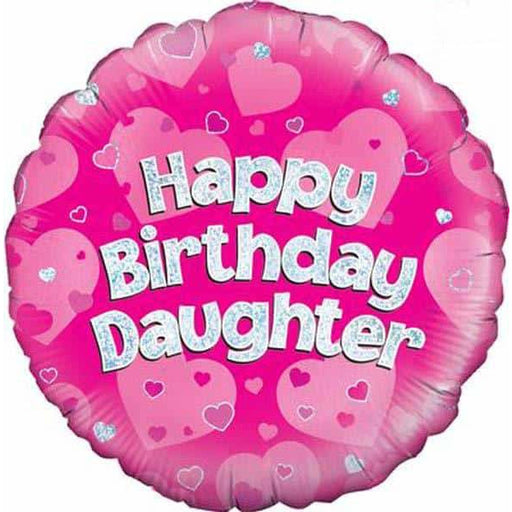 Happy Birthday Daughter Holographic Foil Balloon