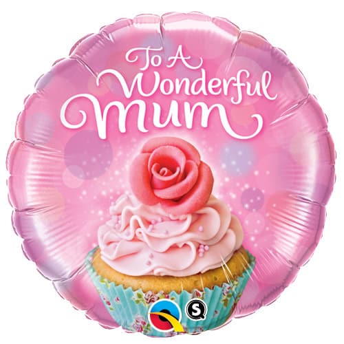 To A Wonderful Mum Cupcake Foil Balloons