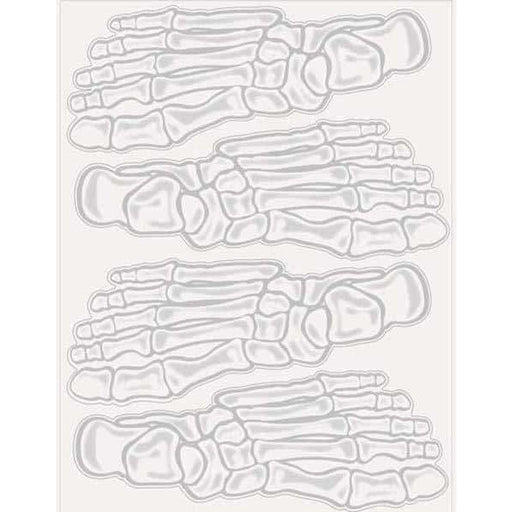 Skeleton Foot Print Cling Sheet
