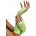 Neon Green Fishnet Gloves