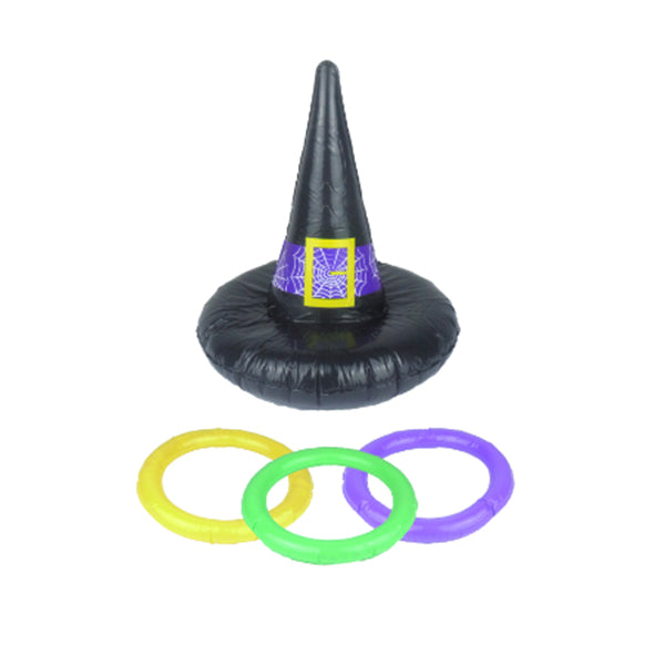 Inflatable Witch Hat & Hoop Game