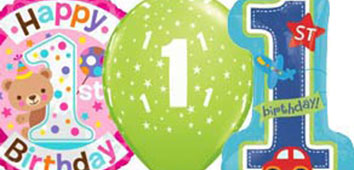 1st Birthday Party Balloons