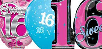 16th Birthday Party Balloons