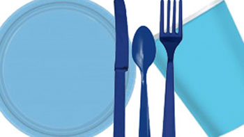 Blue Party Tableware