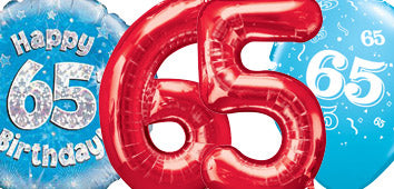 Happy 65th Party Balloons