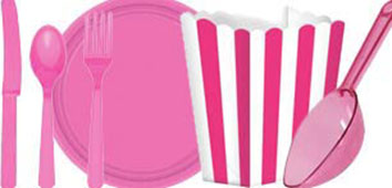 Bright Pink Theme Tableware