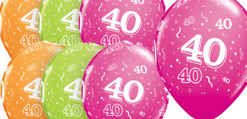 Age 40 Latex Balloons