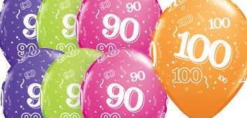 Age 90-100 Latex Balloons