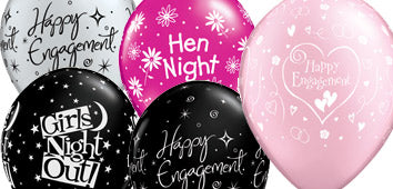 Engagement And Hen Night Latex Balloons