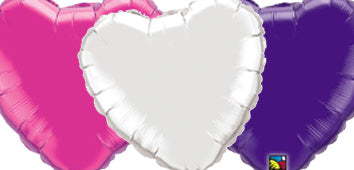 Plain Heart Foil Balloons