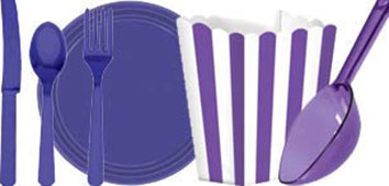 Purple Theme Tableware