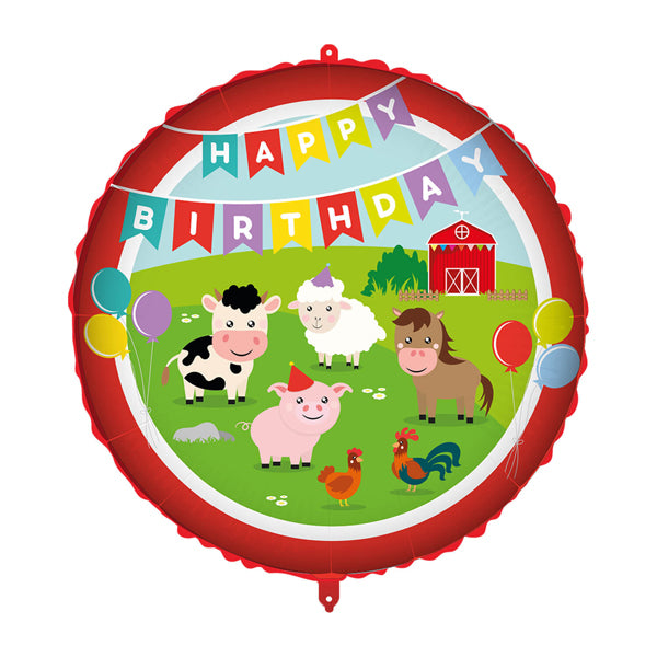 18" Birthday Farm Yard Foil Balloon
