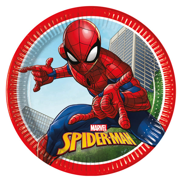 Spider-Man Crime Fighter Paper Plates 8pk