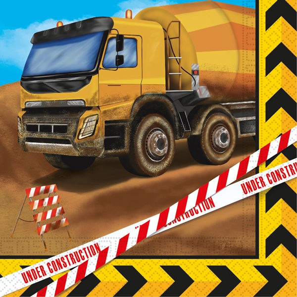 Construction Paper Napkins 20pk