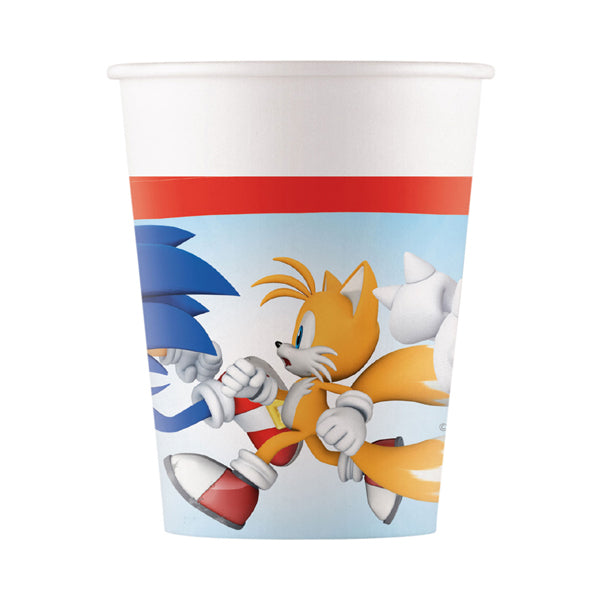 Sonic The Hedgehog Paper Cups 8pk