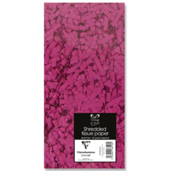 Fuchsia Shredded Tissue Paper
